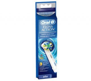 Oral B Floss Action Electric Toothbrush Head Refills   3 Pack