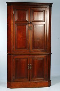 Antique English Mahogany Corner Cabinet Circa 1840 1860