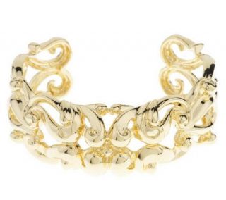 Luxe Rachel Zoe Scroll Design Cuff Bracelet —