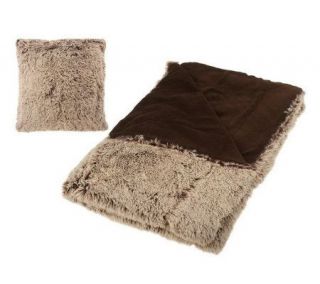 Joan Lunden Home 50x70 Throw & 18x18 Pillow Set —