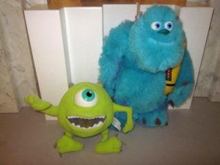  MONSTERS INC. Plush SULLEY 14 & MIKE BOTH TALK and Work HASBRO 2001