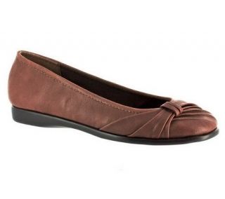 Easy Street Giddy Ballet Flat with Pleating Detail —