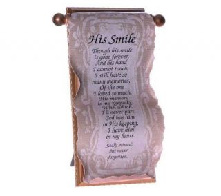 His Smile Sympathy Scroll by Catherine Galasso —