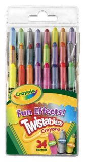New Crayola 24ct Mini Twistable Special Effects Crayons