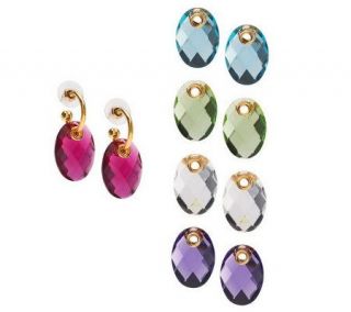 Joan Rivers Color Your Wardrobe Set/5 Changeable Earrings —
