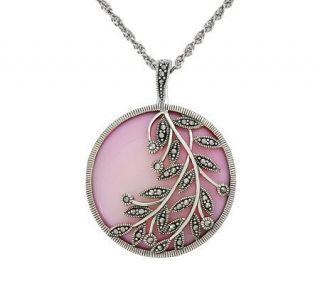 Suspicion Sterling Pink Mother of Pearl Enhancer with Chain — 