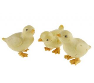 Set of 3 Yellow Chicks by Valerie —