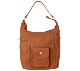Couture by Kooba Tyler Hobo Bag with Front Snap Pocket —