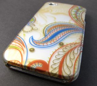 Vintage Peacock Design Hard Shell Case Cover Apple iPhone 4 4S Phone