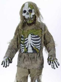 Scary Skeleton Zombie Kids Monster Halloween Costume