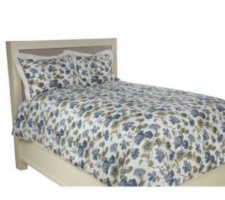 Liz Claiborne New York Geraniums KG Comforter and Sham Set —