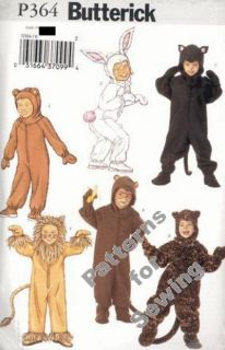 Pattern Boy Girl Costume Bear Rabbit Wildcat Monkey 6 8