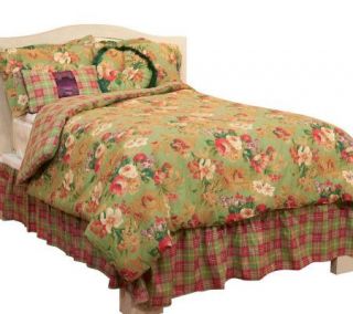 Raymond Waites Swag Floral 6 Pc Queen Comforter Set —