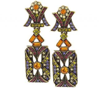 La Vintage Marigold Garden Earrings —