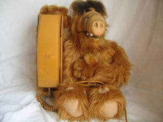 Vintage 1970s ALF Plush Real Push Button Telephone