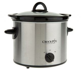 Crock Pot 4 Quart Stainless Steel Slow Cooker with Travel Bag