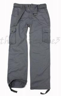 NEW Mens Cargo Pants Relaxed Fit Straight Leg 100% Cotton 32 34 36 38