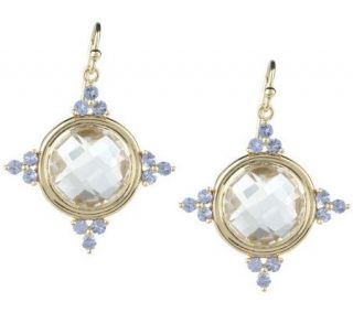 Regal Starburst Faceted Gemstone Earrings, 18K —