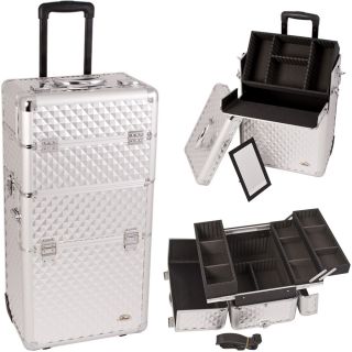 in1 Rolling Makeup Cases Cosmetic Train Boxes Kit AR4