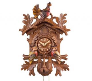 Hubert Herr Single Door Moving Owls Cuckoo Clock —