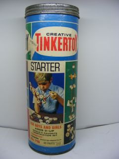  1972 Original Tinkertoy Starter Construction Set No 116 Toy