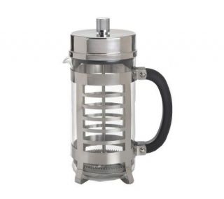 BonJour 8 Cup Linear French Press in Polished Stainless Steel 