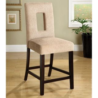 Solid Wood West Palm Espresso Finish Counter Height Chairs (Set of 2)