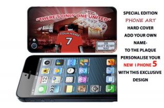 personalised manchester united fc iphone 5 hard case