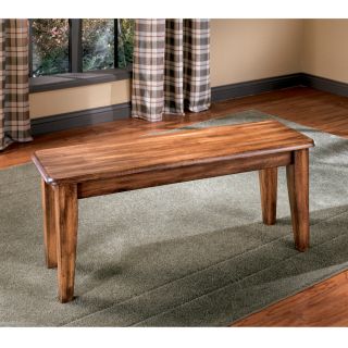  Berringer Hickory Stain Finish Country Style Dining Room Bench