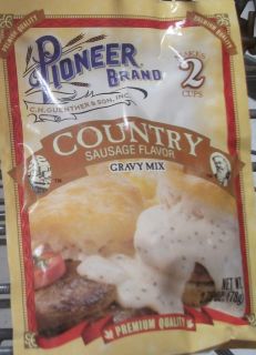 Pioneer Brand Country Sausage Flavored Gravy Mix 3 Pkgs