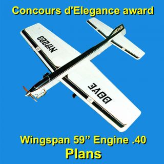 Control Line Stunt Model Airplane Plans Building Notes