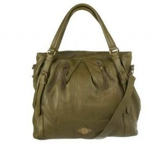 Luxe Rachel Zoe Pebble Leather Tote with Seaming Detail —
