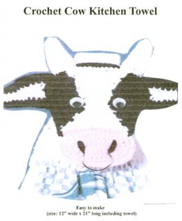  Crochet Cow Kitchen Towel Pattern