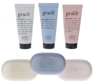 philosophy state of grace hand cream and luxury soap trio —