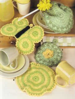  Pot Holder Patterns Dishcloths Dress Bloomers Kitchen Basics in Cotton