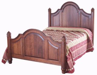 Amish Luxury Bedroom Set Furniture Queen Solid Cherry Wood 7 Piece