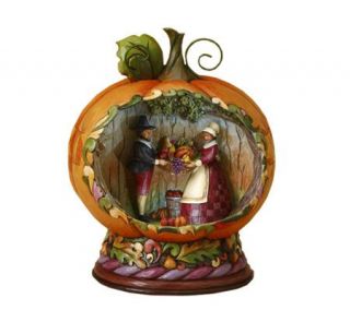 Jim Shore Heartwood Creek Pumpkin Harvest Diorama Figurine —