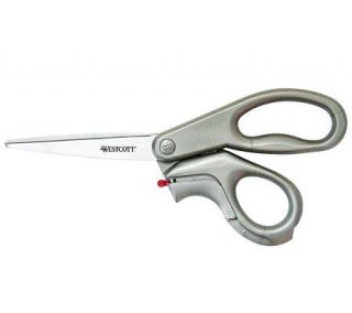 Westcott EZ Open Scissors with Built In Box Cutter   M113088