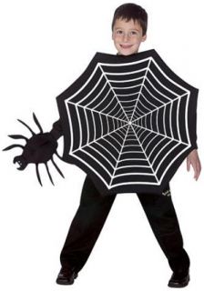 this costume includes spiderweb tunic and spider glove available in
