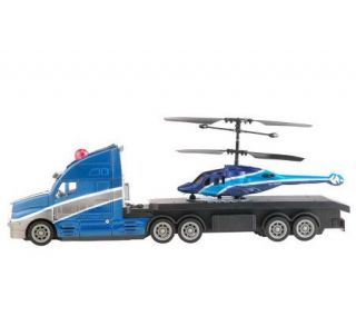 HeliHauler Remote Control Semi Truck and Helicopter —