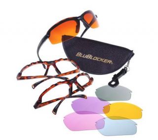 BluBlocker Interchangeable Lenses Sunglasses Set —