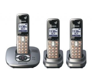 Panasonic KXTG6433M DECT 6.0 Phone Answering System 3 Handsets
