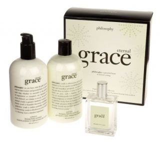 philosophy eternal grace 3 piece gel, lotion & spray fragrance set