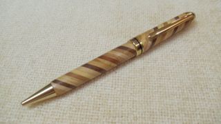 Handmade Wooden Pen with Cross Workings