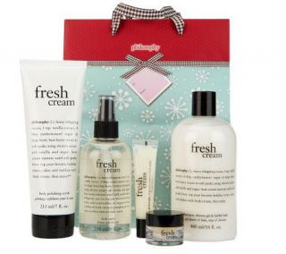 philosophy fresh cream 6 piece collection with gift bag —