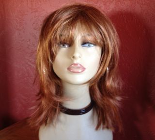 Raquel Welch Bright Copper Red Wig with A Memory Cap