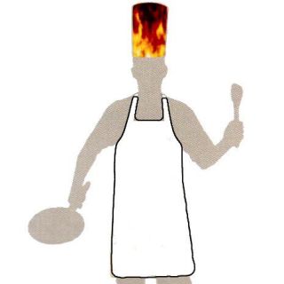  Hat Apron Sold Separately Black Cooking Waitress Kitchen BBQ