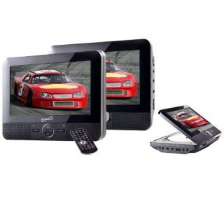 SuperSonic SC 198 7 Dual Screen DVD Player with USB/SD Inputs