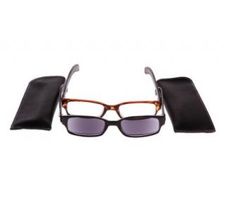 Hillman Optical Unisex Two Pack Leather Look Ready Readers —