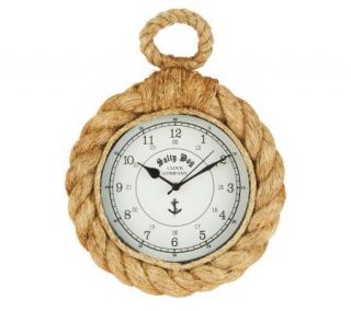 HomeReflections 15 inch Nautical Rope Wall Clock   H191484